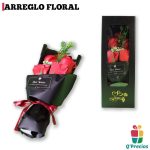 Arreglo Floral Rojo de Jabon