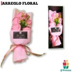Arreglo Floral Rosado de Jabon