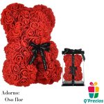 Oso de Flores Rojo